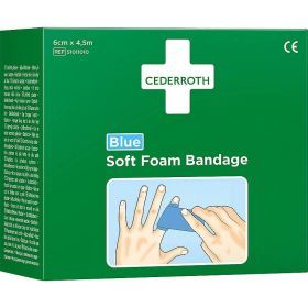 Cederroth Soft Foam Bandage Blue 6cm x 4.5m [Pack of 1]