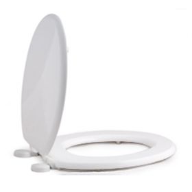 Mark Vitow Commercial Mouldwood Toilet Seat - Plastic Hinges [Pack of 1]
