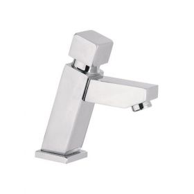 Remer Commercial Square Non Concussive Basin Tap [Pack of 1]