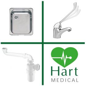 Hart Compact Rectangular Dental Sink Pack