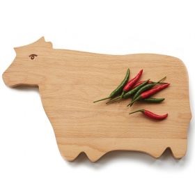 Wireworks Darcey the Cow Wooden Chopping Board [Pack of 1]