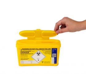 Sharpsguard 1 Litre with Yellow Lid