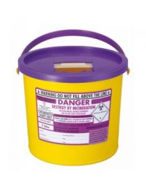 Sharpsguard 7 Litre with Purple Lid (Round) [Pack of 1]