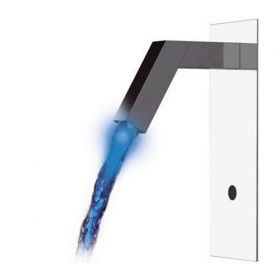 Remer Designer Series Touchless Wall Mounted Sensor Tap - Illuminated Water Flow [Pack of 1]