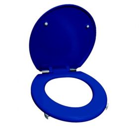 Doc M Comfort Slow Close Toilet Seat - Blue [Pack of 1]