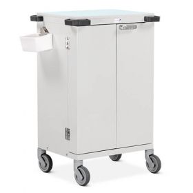 Bristol Maid Pharmacy Trolley - Double Door - Electronic Push Button Lock - 18 X A & 12 X C Trays