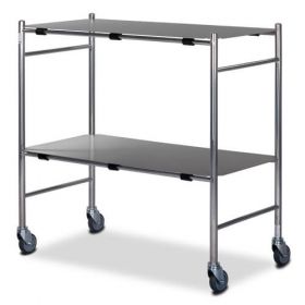 Bristol Maid Trolley - Dressing - Stainless Steel - 2 Removable Shelves - 900mm