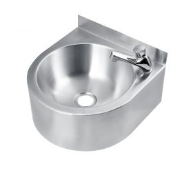 Euro Stainless Wall Mounted Integrated Basin [Pack of 1]