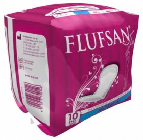 Flufsan Lady Pads N [Pack of 10]