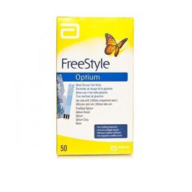 FreeStyle Optimum Blood Glucose Test Strips [Pack of 50]