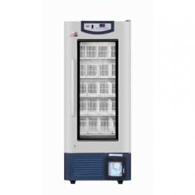 Blood Bank Refrigerator, Upright, Glass Door, Led Display, Baskets 2-6 Degrees Celsius, 358l Capacity