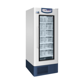 Blood Bank Refrigerator, Upright, Glass Door, Led Display, Baskets 2-6 Degrees Celsius, 608l Capacity