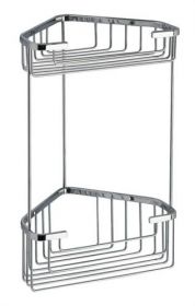 Gedy Extra Deep Double Corner Basket [Pack of 1]