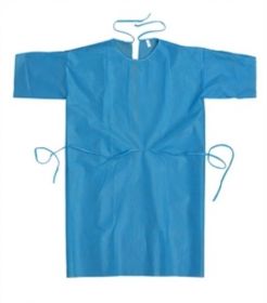 Gown patient disposable Blue elasticated [Pack of 50] 