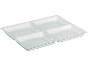 Hafele Shallow Dental Drawer Tray - 4 Compartments [Pack of 1]