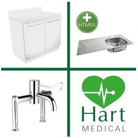 Hart HTM64 Medical Sink Station - Double Door [Pack of 1]