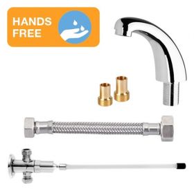 Hart Knee Operated Tap Set with Fixed Basin Spout [Pack of 1]