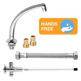 Hart Knee Operated Tap Set with Washroom Swivel Spout [Pack of 1]