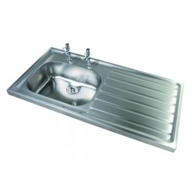 Hart Medical 1060 HTM Compliant Hospital Sink & Right Hand Drainer [Pack of 1]