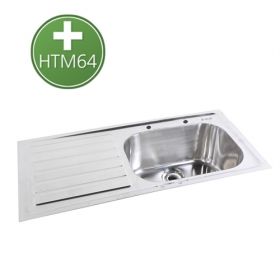 Hart Medical Extra Deep Hospital Sink - Right Hand Drainer [Pack of 1]