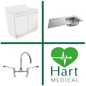 Hart Shavrin Medical Sink Station - Double Door [Pack of 1]