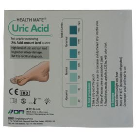 COLOUR CHART FOR GOUT URIC ACID STRIPS [Pack of 1]