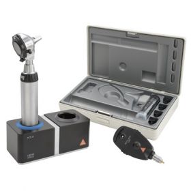 HEINE BETA Set 3.5V - BETA 200 LED Ophthalmoscope + BETA 400 LED F.O. Otoscope + 2x BETA4 NT Rechargeable Handle + NT4 Table Charger [Pack of 1]