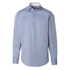 Mens chambray roll up sleeve shirt Blue Colour