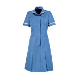 Classic Collar Dress - Hospital blue