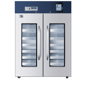 Blood Bank Refrigerator, Upright, Glass Door, Led Display, Stainless Steel Drawers, 2-6 Degrees Celsius, 1308l Capacity