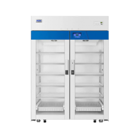 Pharmacy Refrigerator, Upright, Double Glass Door, Touch Screen, 4 Degrees Celsius,1099l Capacity