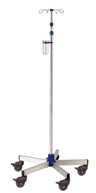 Provita IV-Pole, Stainless Steel, One Hand Adjustment, With Weighted Base, Mono 80 mm I-I12213