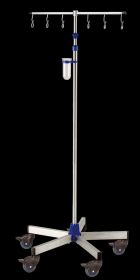 Provita IV-Pole, Stainless Steel, One Hand Adjustment, With Weighted Base, Mono 80 mm I-I12216
