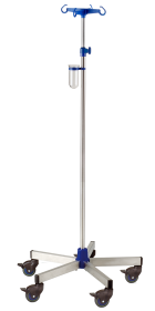 Provita IV-Pole, Stainless Steel, Screw Adjustment, With Weighted Base, Mono 80 mm
