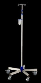 Provita IV-Pole, Stainless Steel, One Hand Adjustment, With Weighted Base, Metal 75 mm I-I13214