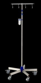 Provita IV-Pole, Stainless Steel, One Hand Adjustment, With Weighted Base, Metal 75 mm I-I13215