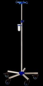 Provita IV-Pole, Stainless Steel, One Hand Adjustment, With Weighted Base, Mono 80 mm I-N12211