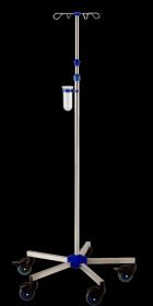 Provita IV-Pole, Stainless Steel, One Hand Adjustment, With Weighted Base, Mono 80 mm I-N12213
