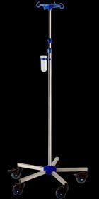Provita IV-Pole, Chromed, One Hand Adjustment, With Weighted Base, Mono 80 mm I-N42211