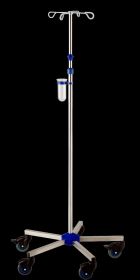Provita IV-Pole, Chromed, One Hand Adjustment, With Weighted Base, Mono 80 mm I-N42212