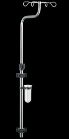 Provita Wall IV-Pole, 90 Degree Bend, Screw Adjustment, With Wall Mount, Stainless Steel / Aluminium