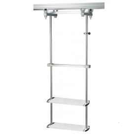 Provita Ceiling Carrier Unit With Two Device Shelfs, For Monorail I0100022