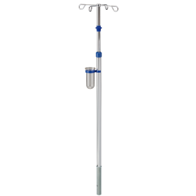 Provita IV-Pole With Plug-In Adapter, Stainless Steel