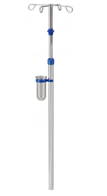 Provita Ceiling IV-Pole, One Hand Adjustment, Stainless Steel, For Room Height 2.500 mm, Thread For Pump I1021252