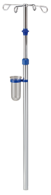 Provita IV-Pole Without Bracket, One Hand Adjustment, Chromed Steel