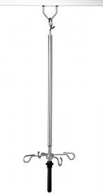 Provita Ceiling IV-Pole, One Hand Adjustment, Stainless Steel, For Room Height 3.300 mm, Thread For Pump