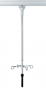 Provita Ceiling IV-Pole, One Hand Adjustment, Stainless Steel, For Room Height 2.700 mm, Thread For Pump