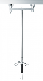 Provita Ceiling IV-Pole, One Hand Adjustment, Stainless Steel / Aluminium, For Room Height 2.500 mm