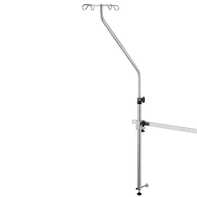 Provita IV-Pole, Angled, Screw Adjustment, Stainless Steel