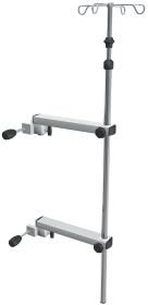 Provita Infusion Arm System (Single Version), With UnIVersal Clamps, Stainless Steel / Aluminium